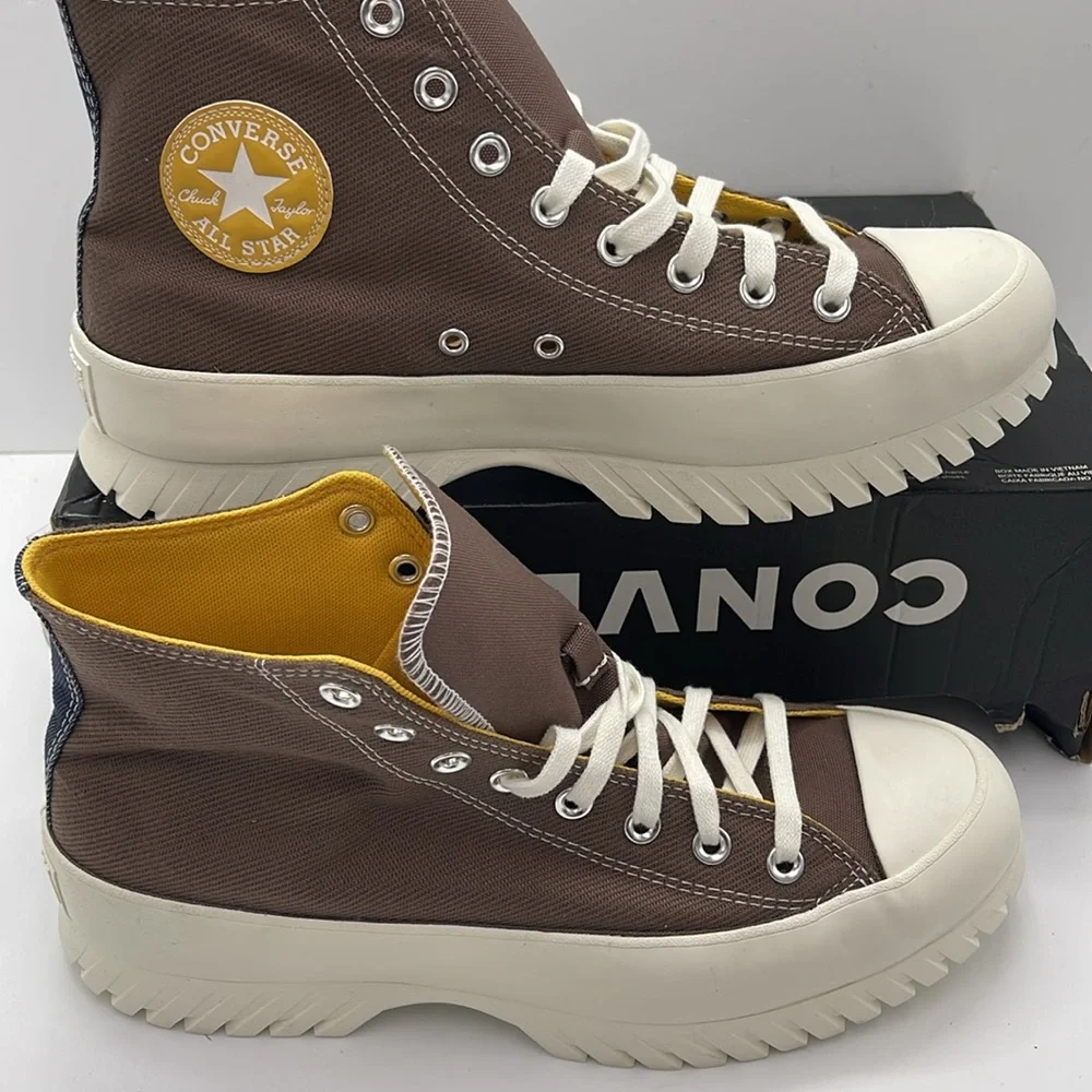 Converse Men’s High-Top Platform Sneakers A03808C CTAS LUGGED 2.0 HI SQUIRREL FR